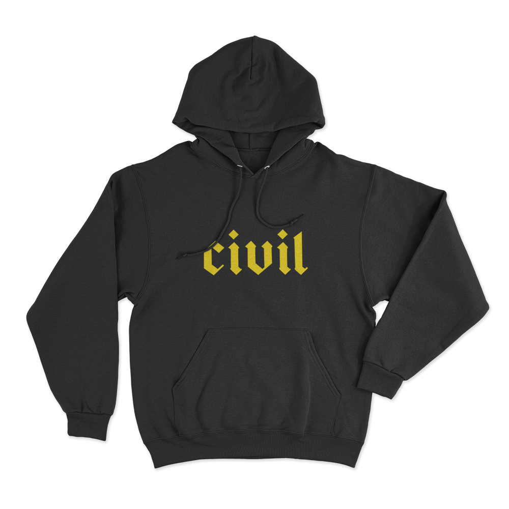 Civil Unisex Hoodie Black Civil Unisex Hoodie Black