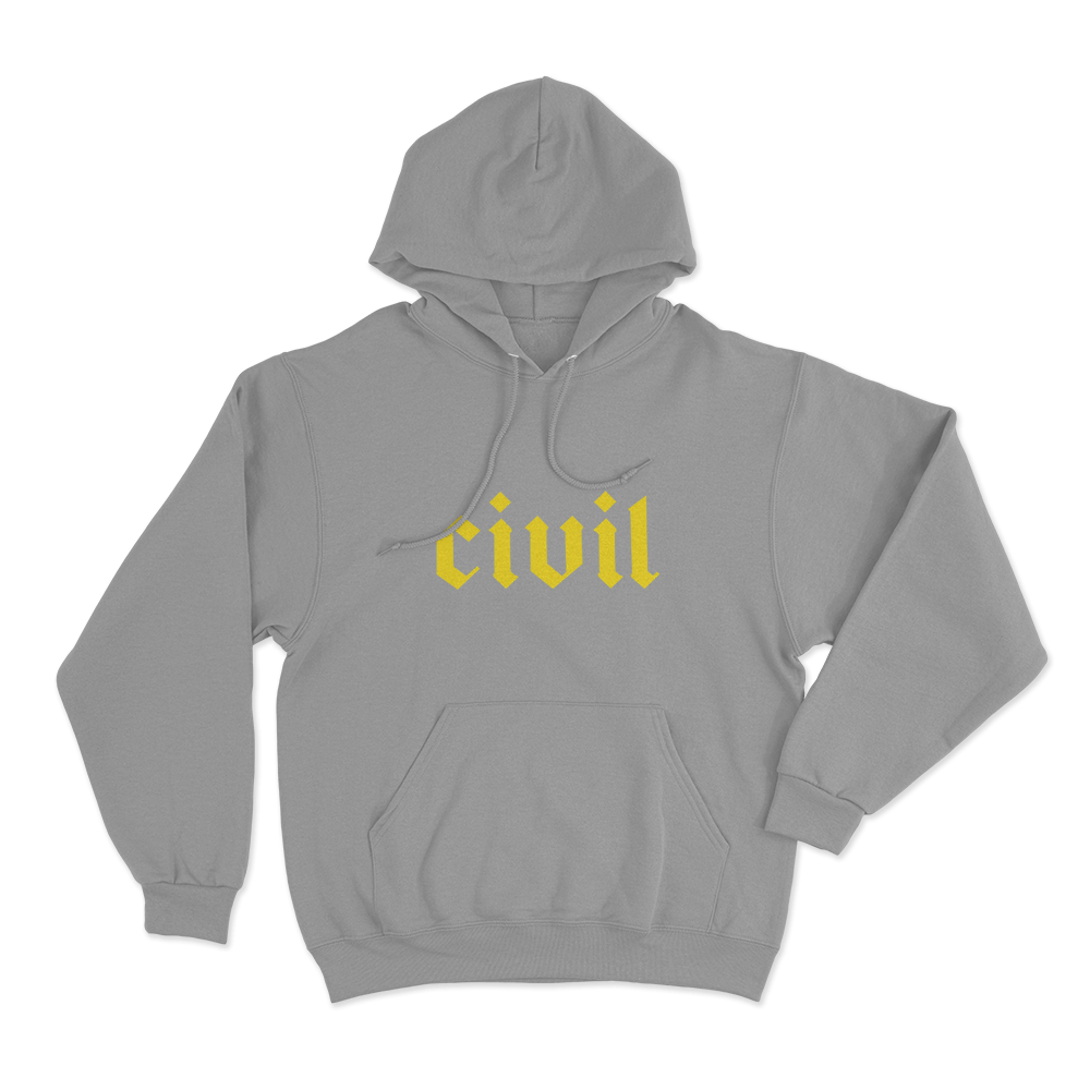 Civil Unisex Hoodie Grey Civil Unisex Hoodie Grey