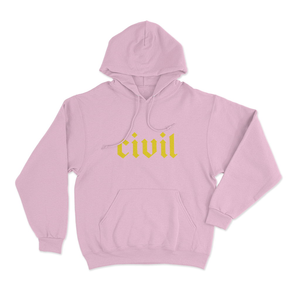 Civil Unisex Hoodie Pink Civil Unisex Hoodie Pink