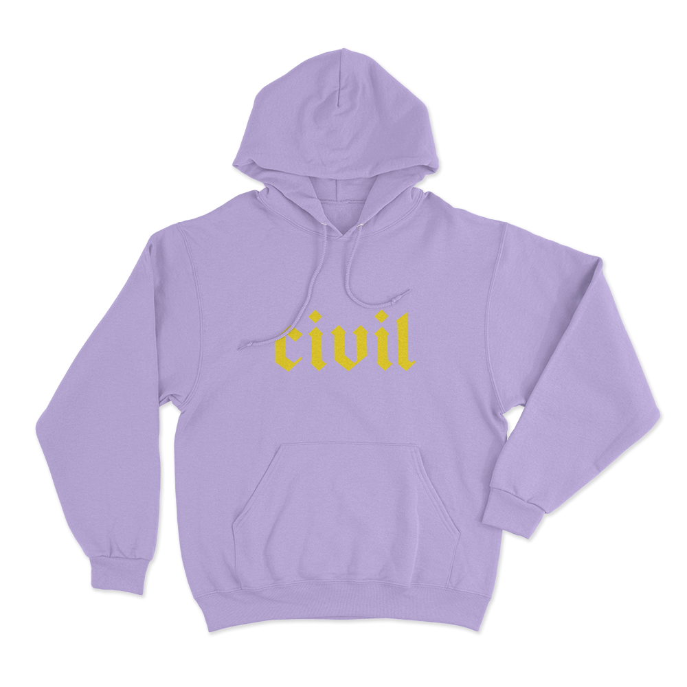 Civil Unisex Hoodie Purple Civil Unisex Hoodie Purple