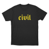 Civil Unisex T Shirt Black