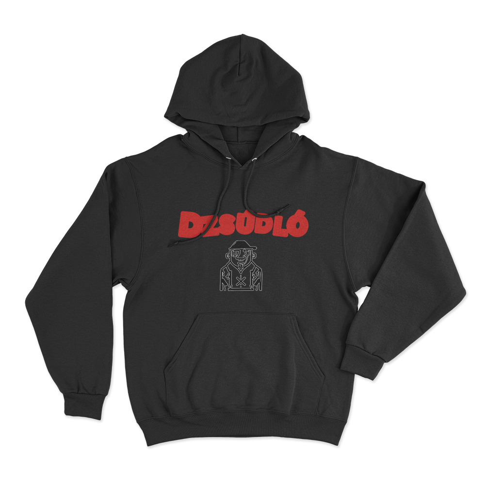 Dzsúdló Cartoon Character Unisex Hoodie Black Dzsudlo Cartoon Character Unisex Hoodie Black