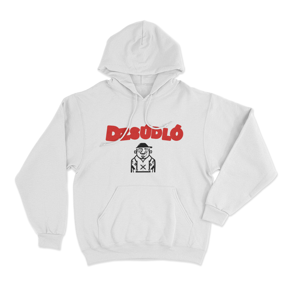 Dzsúdló Cartoon Character Unisex Hoodie White Dzsudlo Cartoon Character Unisex Hoodie White